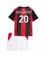 Otroški Nogometna dresi replika AC Milan Omari Hutchinson #20 Domači 2026-27 Kratek rokav (+ hlače) Otroški Nogometna dresi replika AC Milan Omari Hutchinson #20 Domači 2026-27 Kratek rokav (+ hlače)